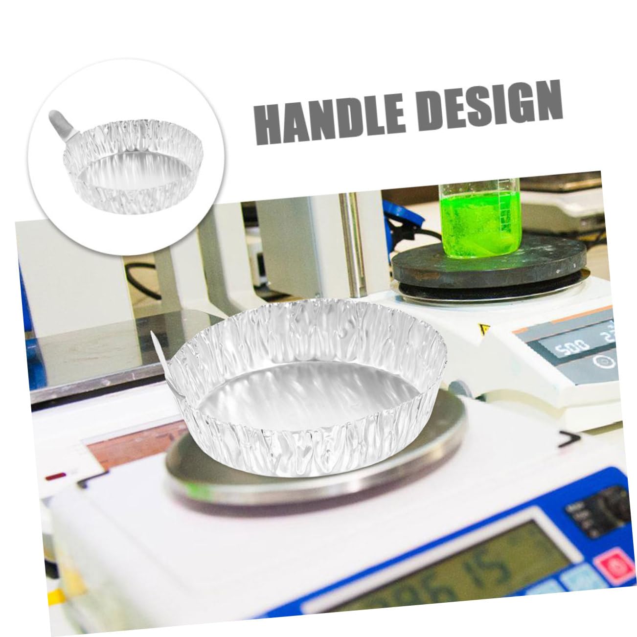 Platos de Pesaje de Aluminio con Asas Ligeros Capacidad 42ml 200 Ideales para Experimentos Científicos y Pesaje Preciso para Laboratorio