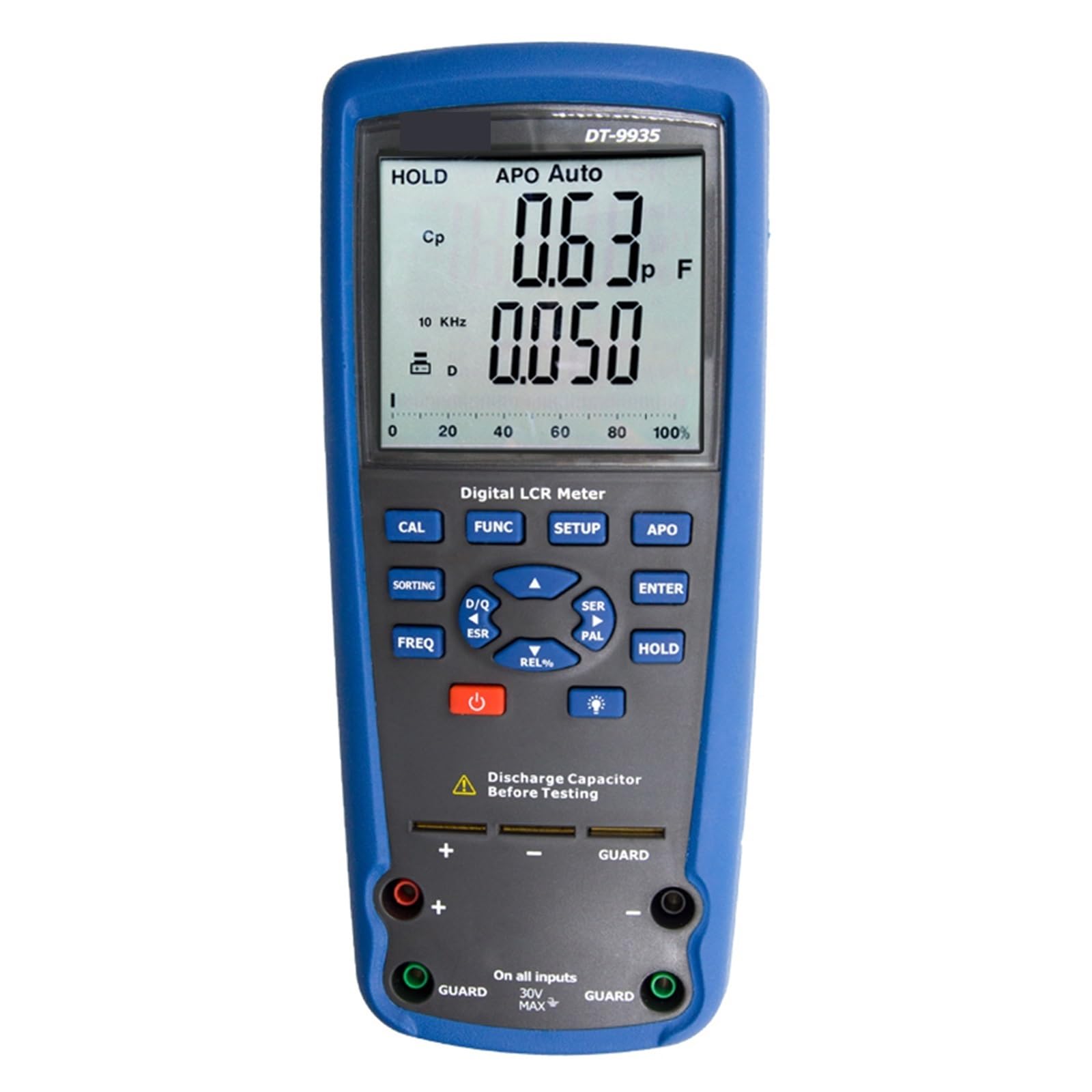 Elektroniczny tester obciążenia, DT-9935 Miernik LCR Multimetr Tester do pomiaru rezystancji pojemnościowej Indukcyjność Krokodylek Narzędzie pomiarowe