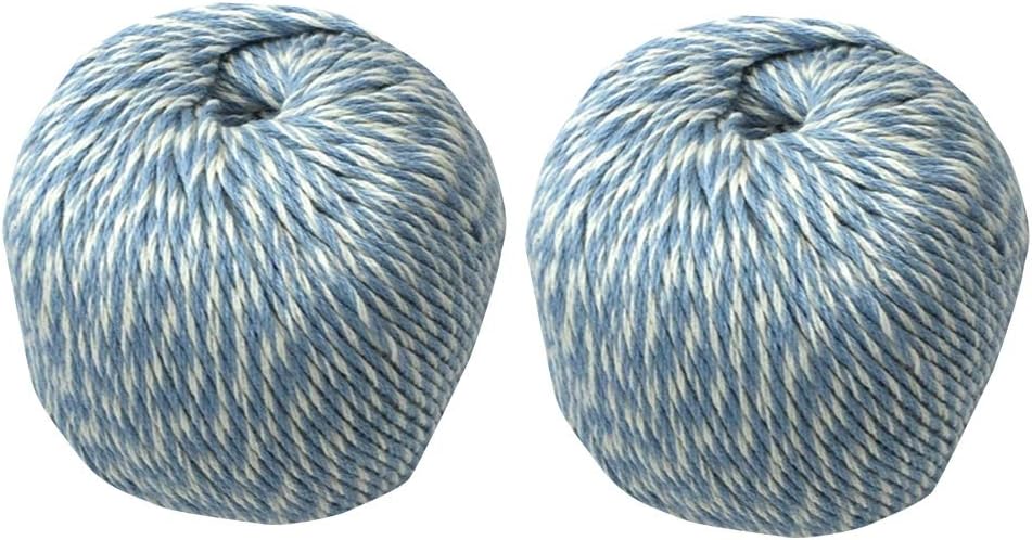 LaPace Eco-Friendly Premier Cotton Yarn for Baby Doll Knitting Crochet Yarn Organic Cotton Yarn Naturally Dyed Yarns Cotton 2 Balls Yarn Pack Multicolor Yarn Melange Organic Yarn (Light Grey White)