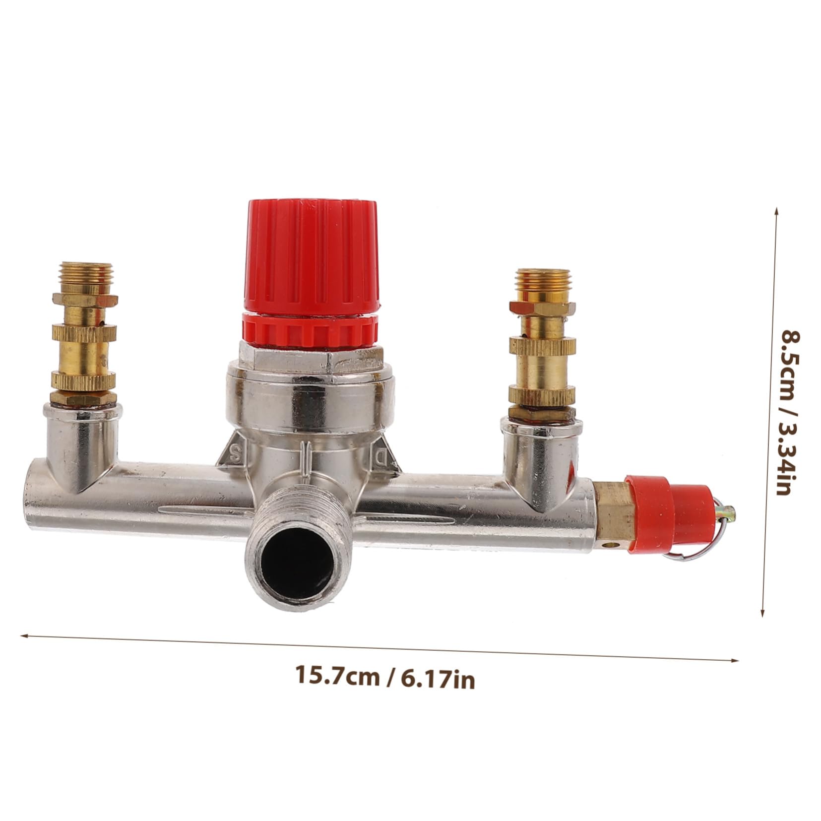 Pressostato per Compressore Aria 175psi con Manometri e Regolatore | Controllo Pressione, Versione 16a, Struttura Metallo e Plastica, per Impianto Compressore