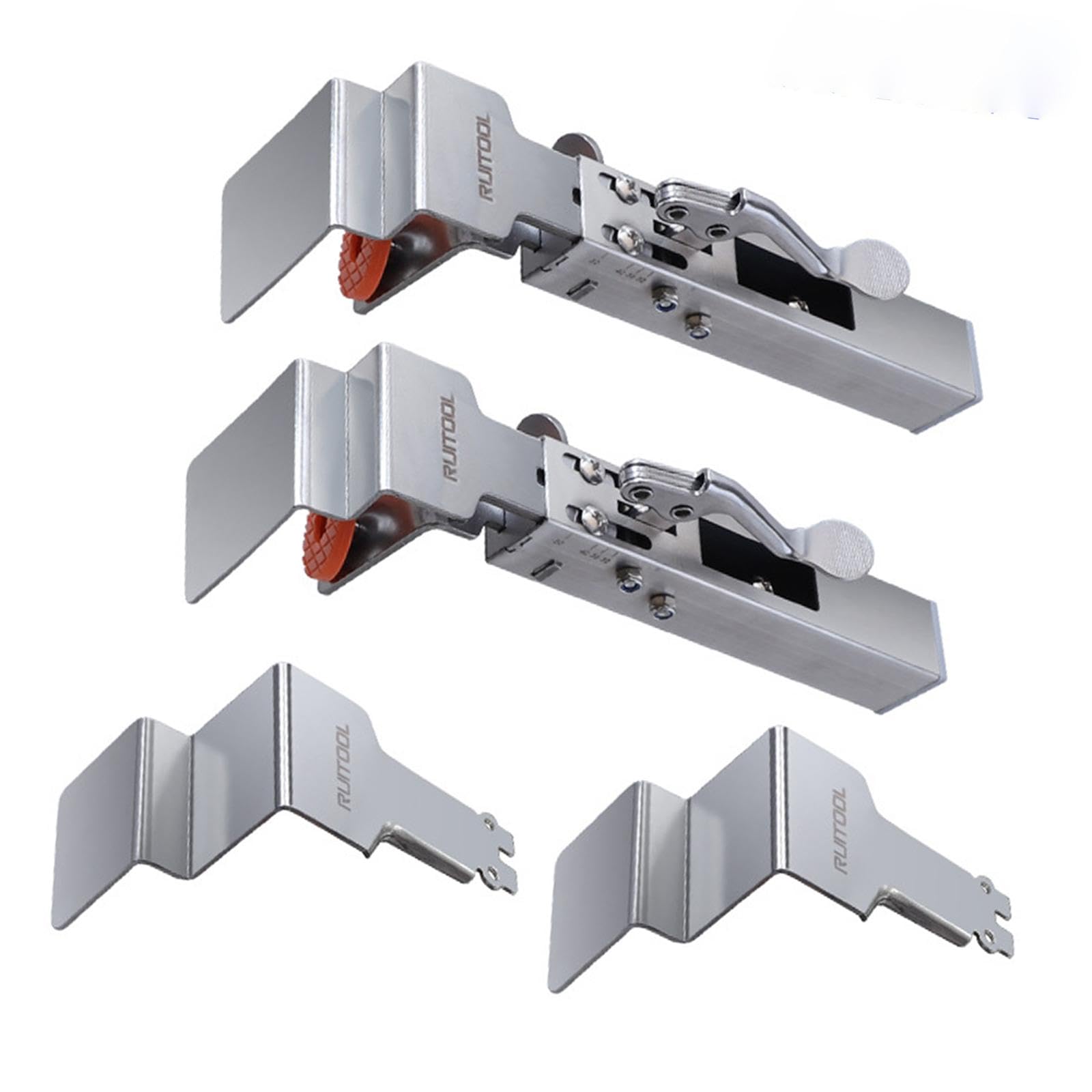 2 pinces de fixation reglables pour tiroirs et montage de quincaillerie de bureau