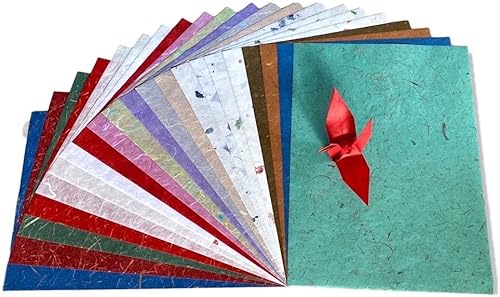 Miniatura 5 de Corteza de plátano de fibra natural A4 50 hojas de papel de morera Papel de seda de arte Washi Diseño de papel Artesanía Proveedores de origami