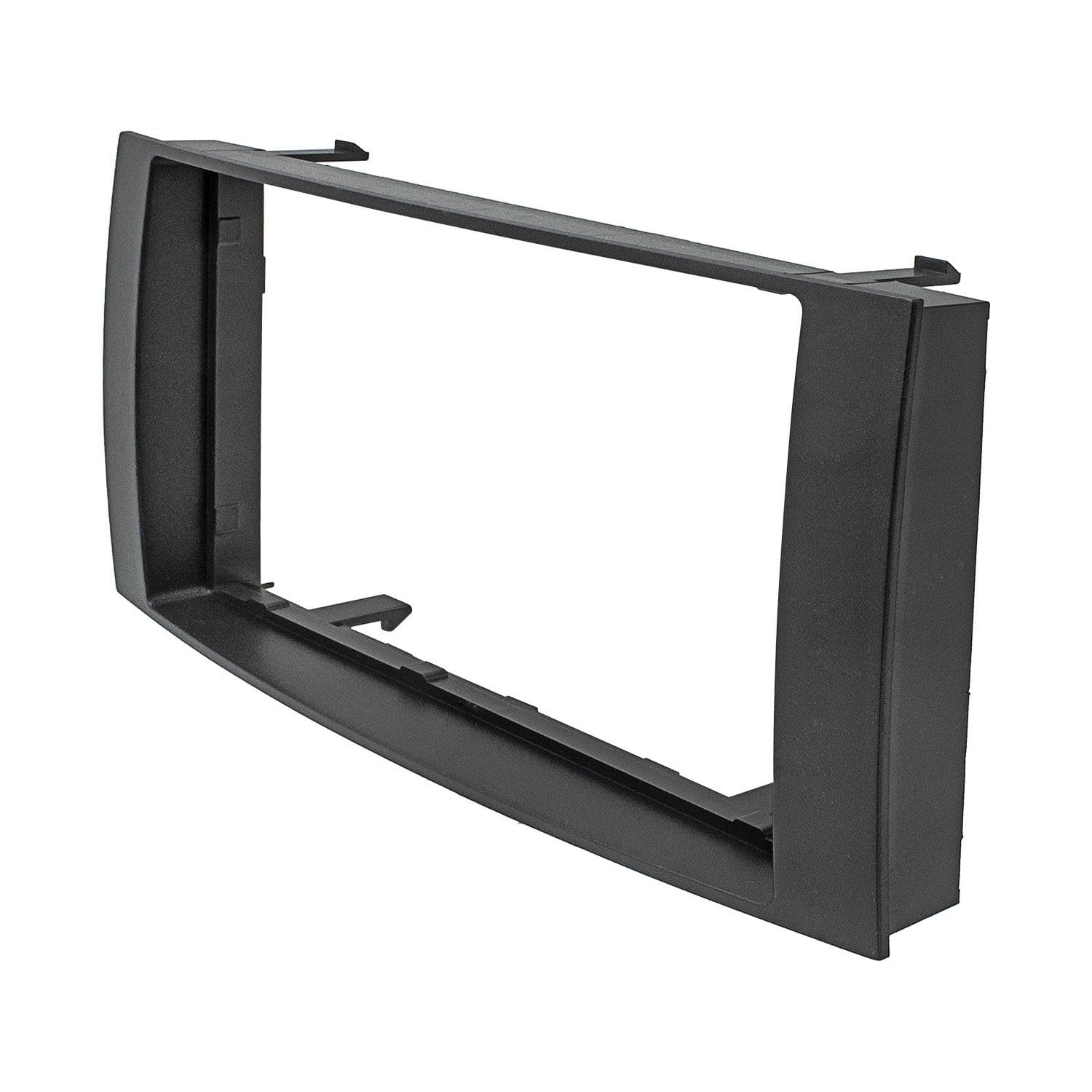 tomzz Audio 2457-038 Marco para Radio Doble DIN Compatible con VW Touareg 7L VW Multivan T5 Negro