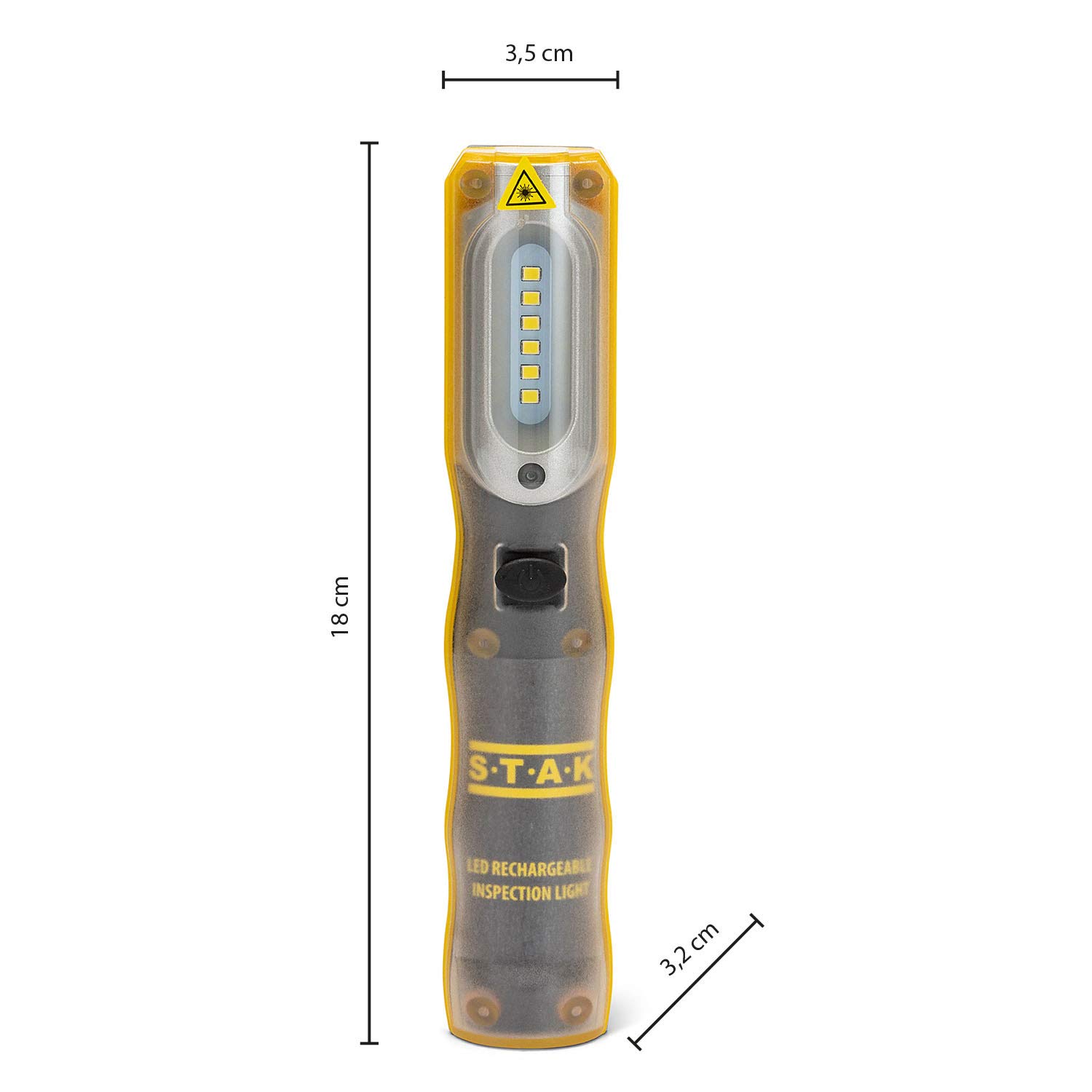 VELAMP is409 Combo Light2 lampa robocza LED z tworzywa sztucznego, żółta