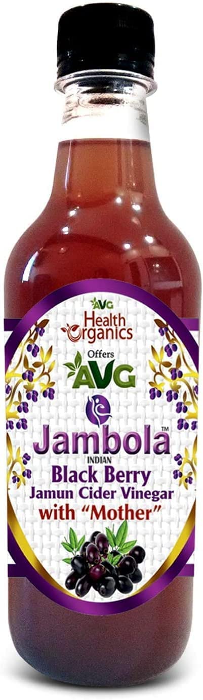 CROW AVG Jambola - ocet jamun z matką, naturalny i niefiltrowany - 500 ml