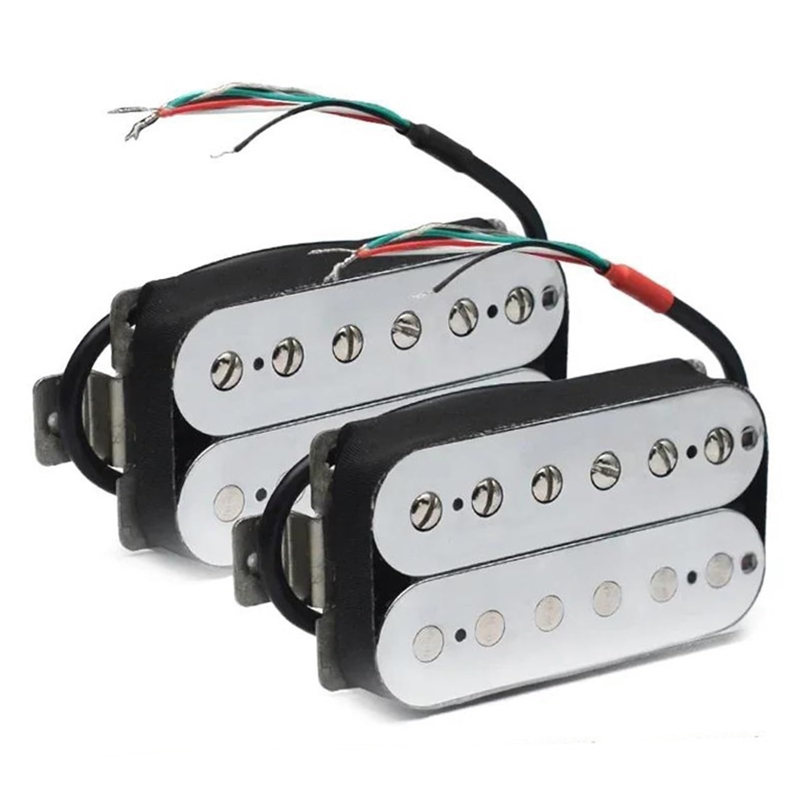 Elektrischer Pickup Alnico 5 E-Gitarre Humbucker Pickup 4-Core Coil Splitting Double Coil Pickup Alnico V Gitarrenteile Chrom(A)