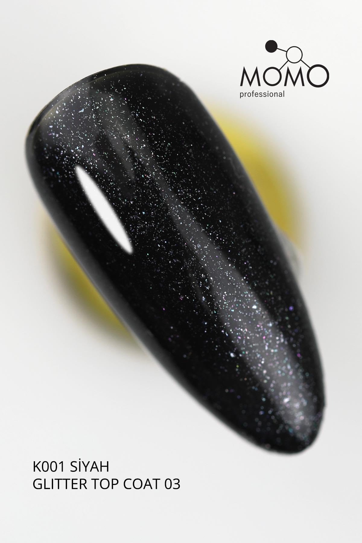 MOMO professional Kalıcı Oje İçin Glitter Top Coat 03 9 ml