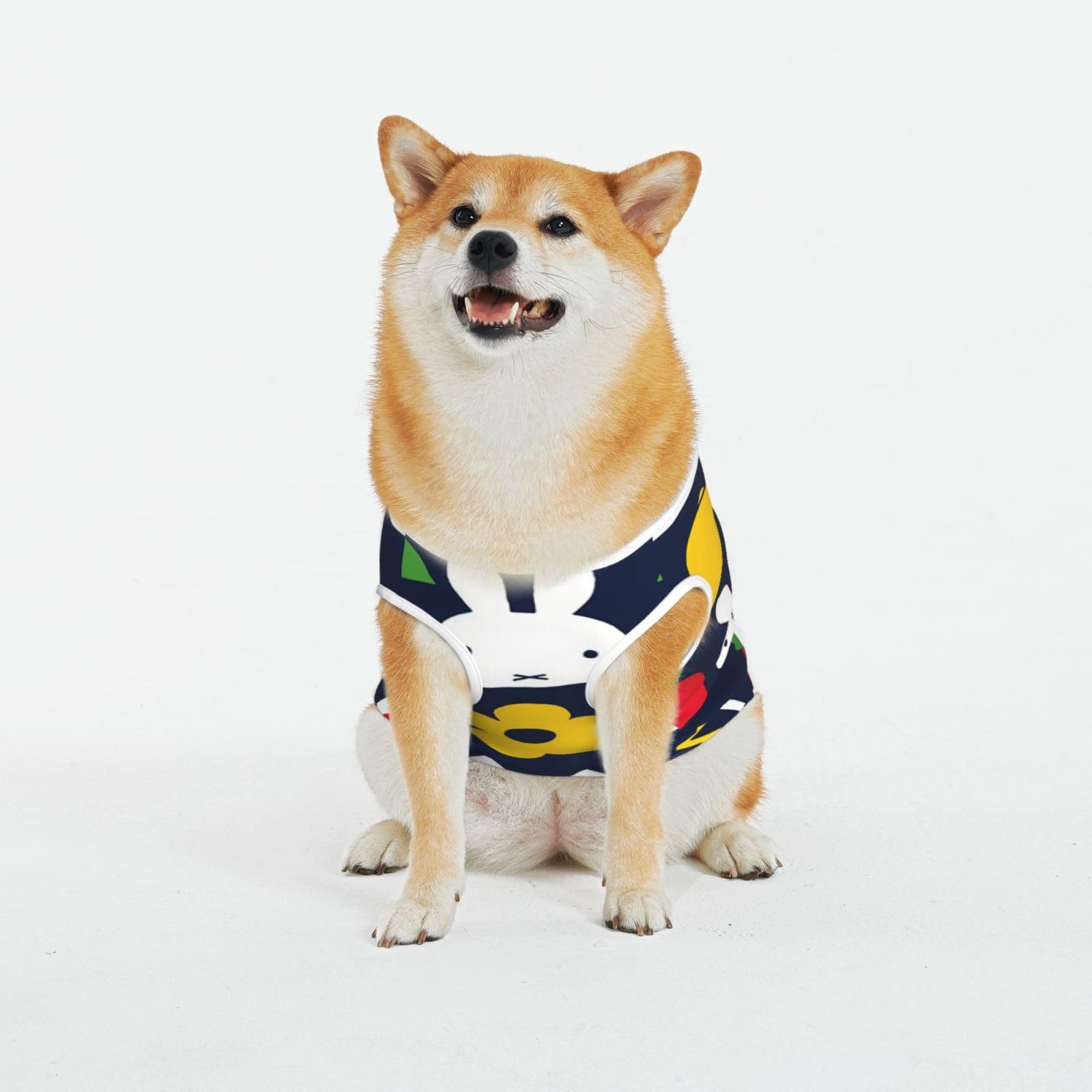 Amazon | ペット服 Miffy ミッフィー 犬服 Tシャツ 涼やか 袖なし