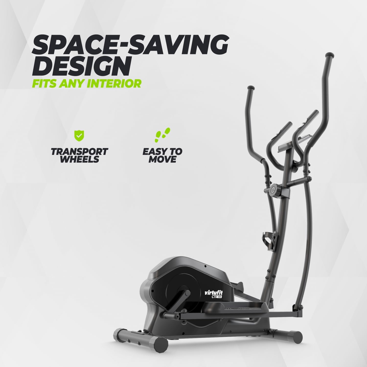 VirtuFit CTR 1.0 Orbitrek do domu z modelem tabletu – składany, 150 kg, trenażer eliptyczny