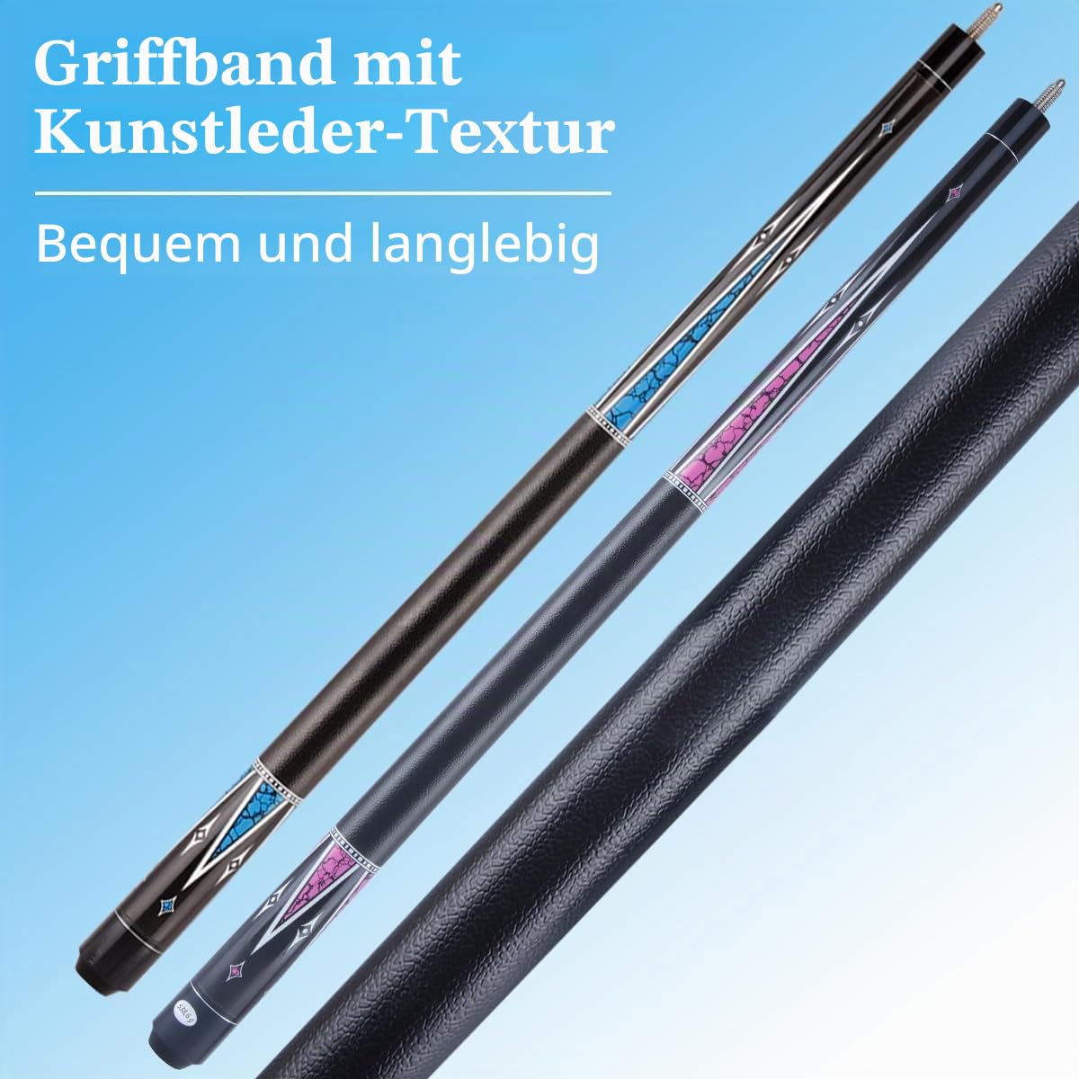 121,9 cm kurzer Billardqueue-Stick für Anfänger, kanadischer Ahorn-Billardqueues für enge Räume, 121,9 cm Billardqueue, Junior Größe Queues