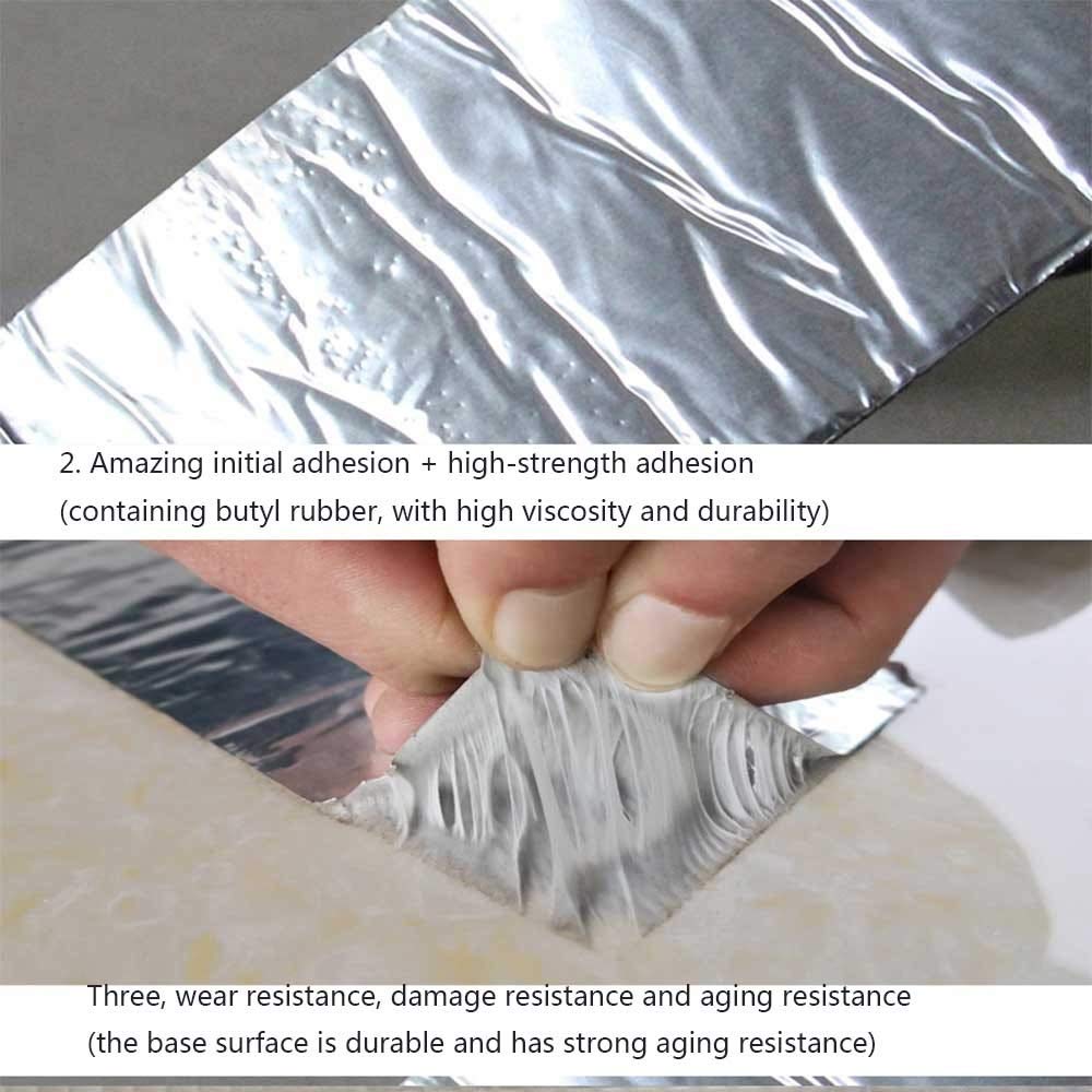Nastro butilico, Nastro per tetti, Nastro Impermeabile in Gomma butilica for tetti, Nastro Impermeabile Super Repair Crack Thickened,(1.2mm*20cm*5m)
