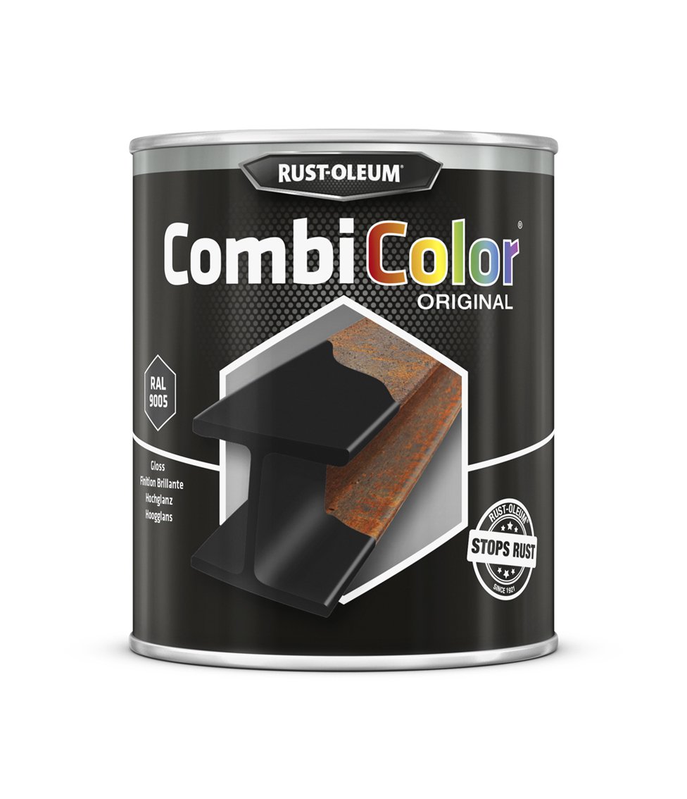 RUST-OLEUM 7379.0.75 Combicolor Original, Superior Metal Protection, Direct To Rust, Black-RAL 9005