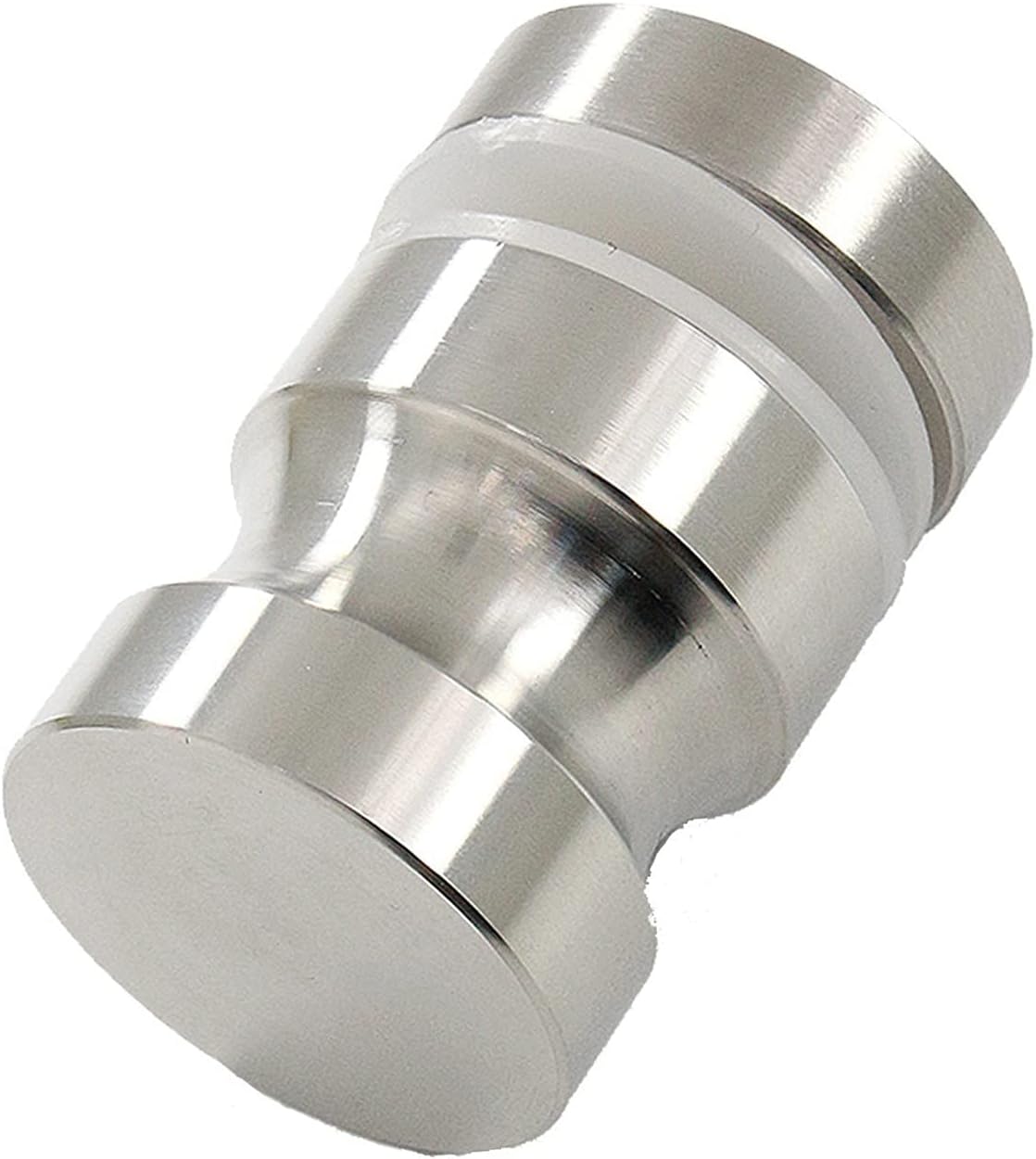 Stainless Steel Shower Sliding Door Knob, Interior Shower Screen Door Pull Push Button,Hardware Accessories Polished Finish Bathroom Door Handle-Double Sided