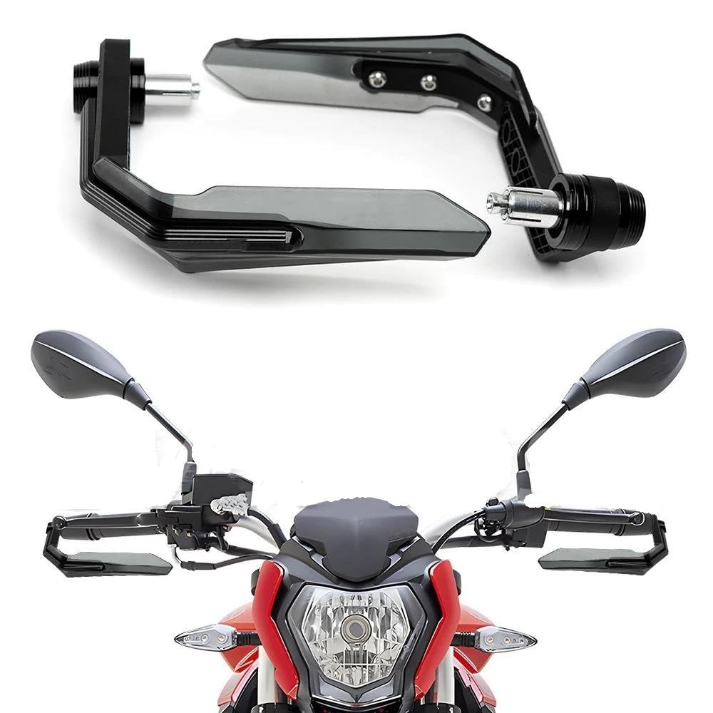 Protectores Manos Moto Protector Manos Universal Manillar Motocicleta 7/8" 22 Mm Protector Palancas Embrague Freno Prueba Viento(Gold)