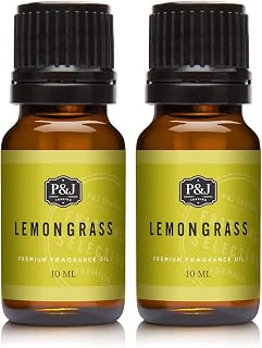 P&J Trading Fragrance | Lemongrass Oil 10ml 2pk - Candle Scents for Candle Making, Freshie Scent, Soap Making Supplies, Diffuser Oil Scents