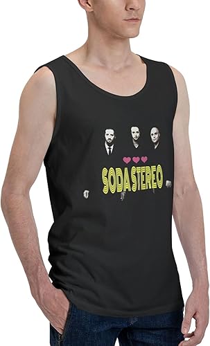 Miniatura 2 de Soda Music and Stereo Men's Tank Top Graphic Quick Dry Sleeveless Tee Shirt Beach Workout Tanks