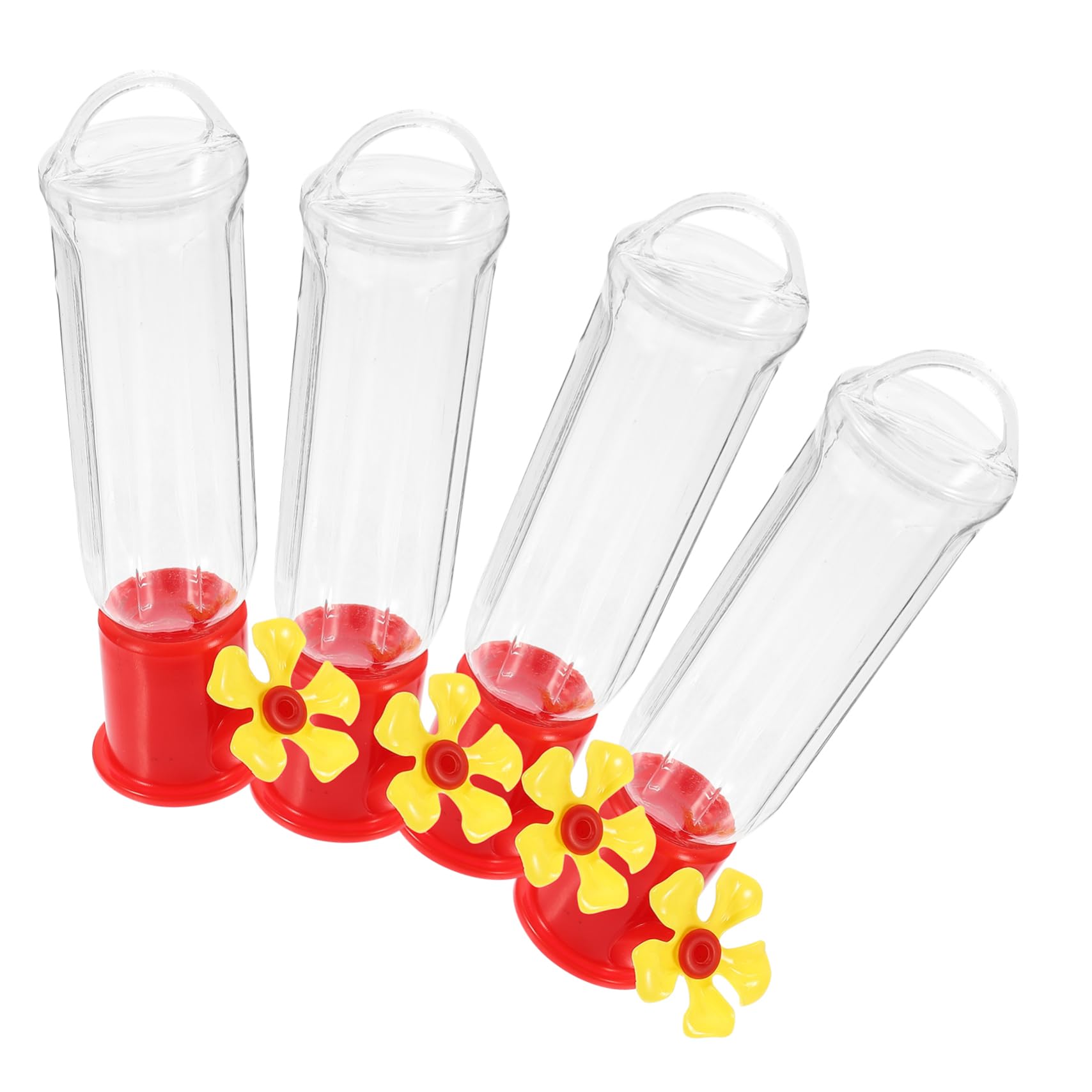 Sosoport 12pezzi Mangiatoia Per Uccelli Sospesa Plastica Da Contenitori Per Alimentazione Facili Da Riempire e Pulire Resistente e Durevole Per Esterni e