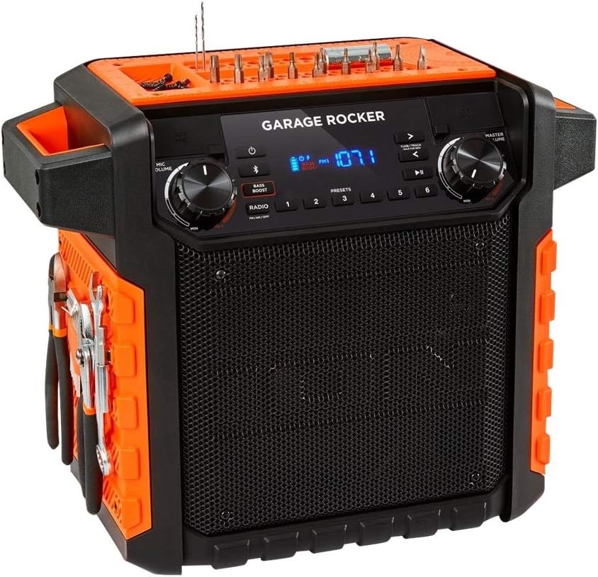 ION Audio Garage Rocker Portable Bluetooth Speaker - Black / Orange