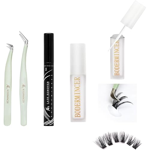 Bodermincer 120 Clusters 10mm+12mm/12mm+14mm/14mm+16mm Mixed Wide Cluster False Eyelash Individual Cluster EyeLashes Grafting Fake False Eyelashes Eyelash Extension (DIY Eyelash Extentions Kit)