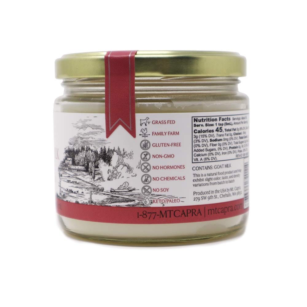 MT. CAPRA SINCE 1928 Goat Milk Ghee Grass Fed Clarified Butter High