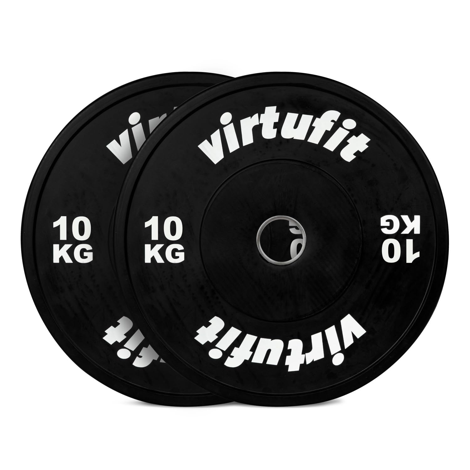 VirtuFit Set Bumper Plate in gomma – Dischi peso olimpici van Rubber – 100 kg
