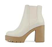 EDITOR ~ Women Lug Sole High Heel Chelsea Fashion Ankle Boot w/Double Elastic Gore