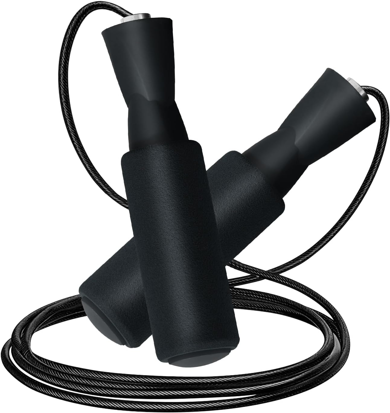 Cuerda de saltar ajustable, sin enredos y rápida con rodamientos de bolas, adecuada tanto para niños como para niñas para hacer ejercicio y