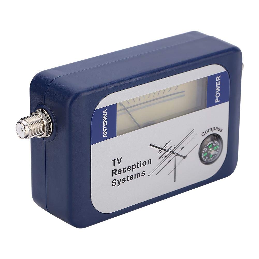 Socobeta Buscador de señal de TV de 170-862MHz Buscador de señal de Antena Mini Buscador de Intensidad de señal DVB-T Buscador de Antena de TV HD con función de retroiluminación