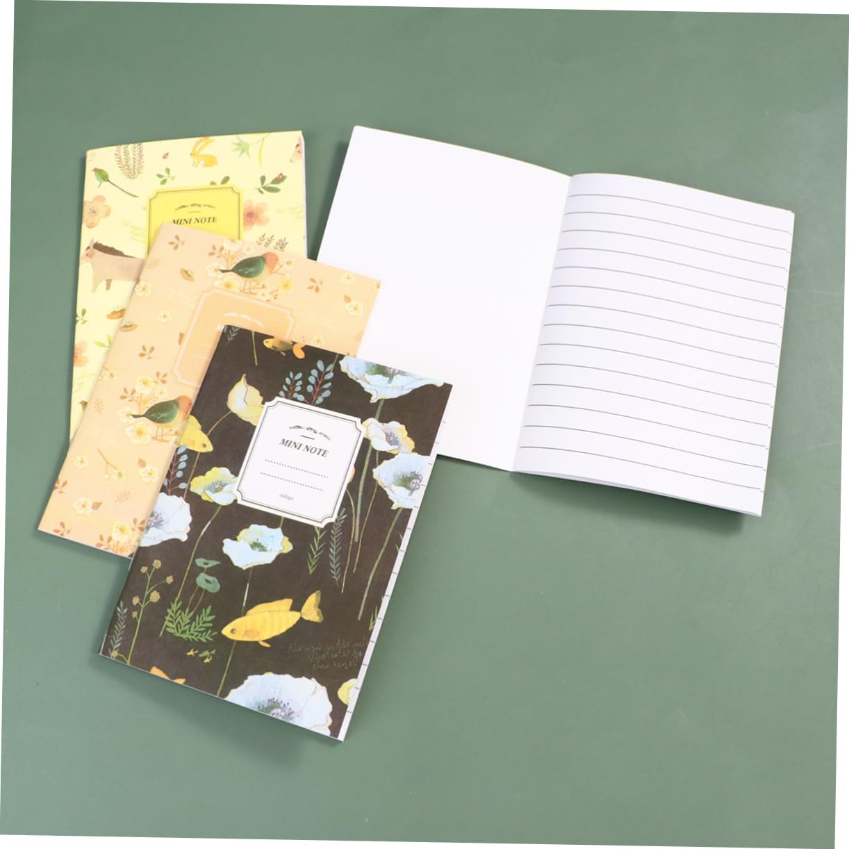 jojofuny 3 Set Mini Notebook Con Pagine Quaderni Eleganti Per Ufficio E Scuola Stili Pratici E Compatti Per E Note 50 Pezzi * 3