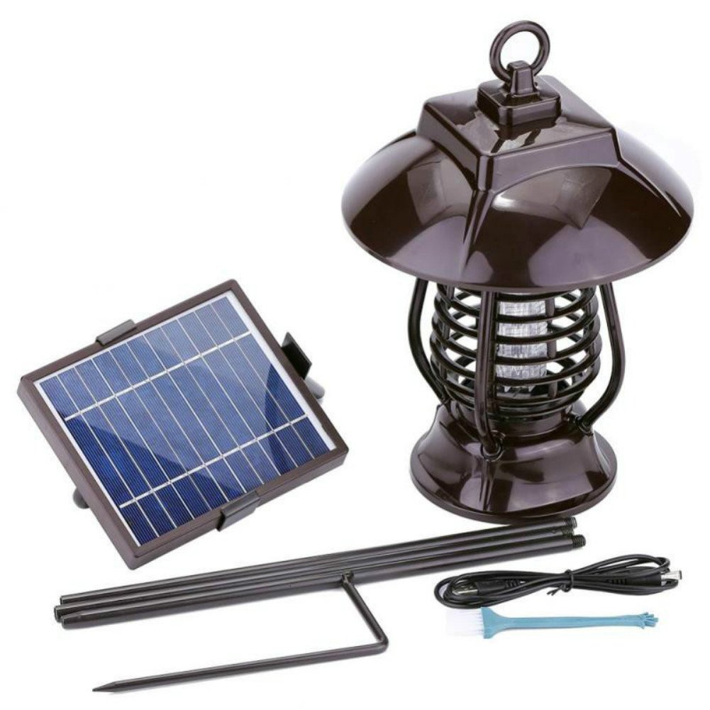 Ankeo Solar Mosquito Killer Lamp Solar Powered Usb Rechargeable Uv Lamp Light Mosquito Buzz Insect Bug Killer Garden Mosquito Lamp