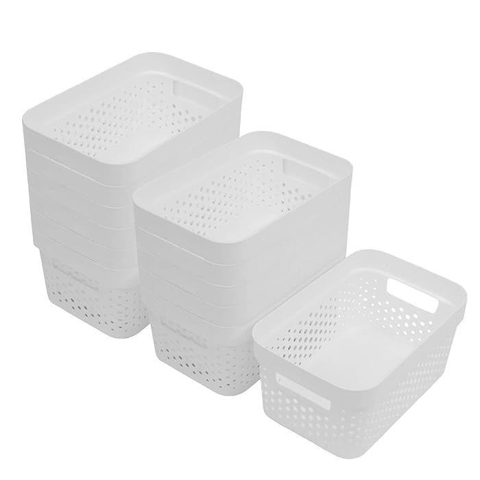 Buy Glad Plastic Baskets for Organizing, Set of 12 Pantry Storage for