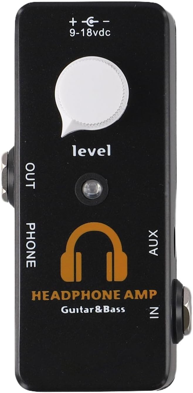 Metal Guitar Effect Pedal with Stereo Headphone Output and Speaker for Amp, Portable Practice for Amp for MOSKYAUDIO
