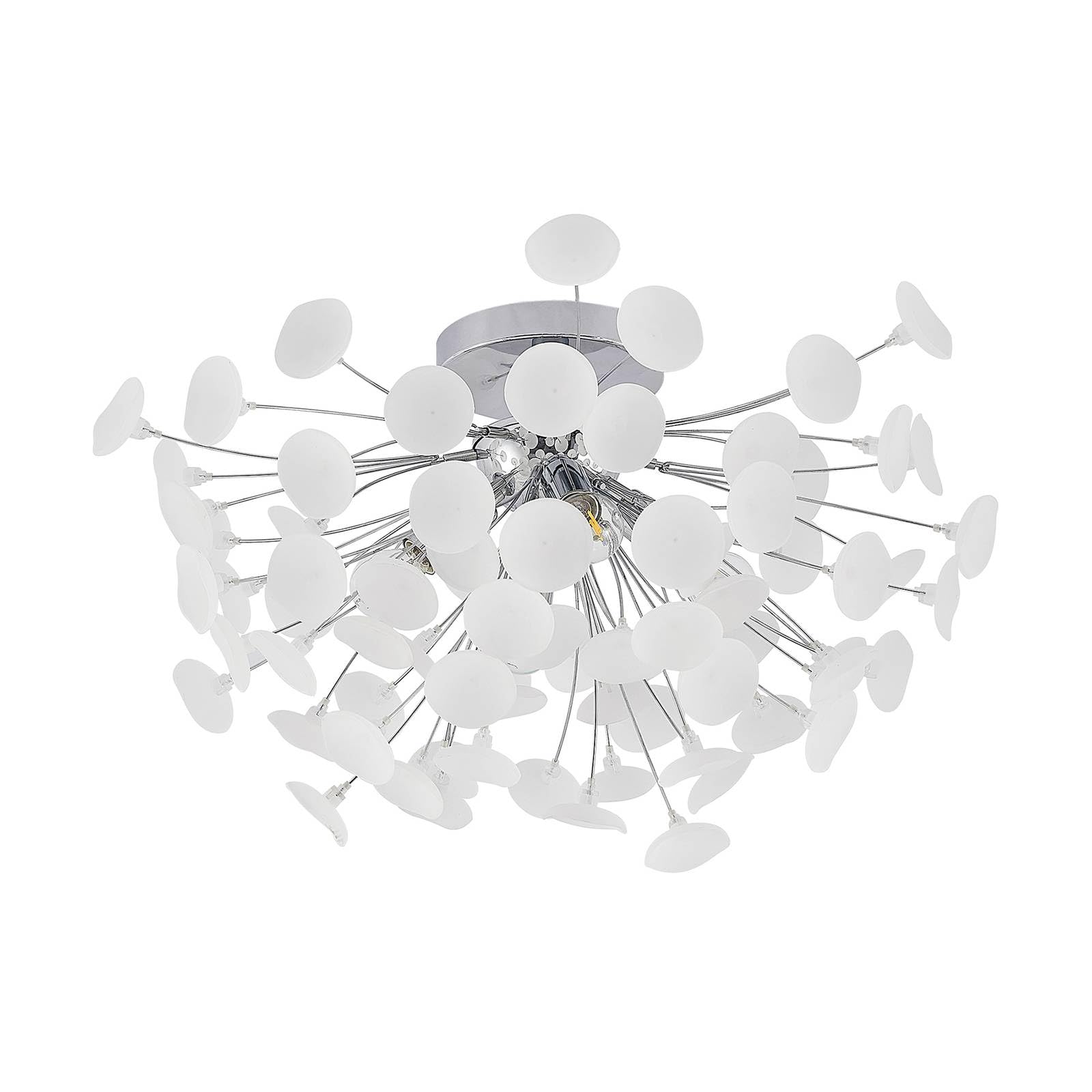 Lindby Ceiling Light Yurina dimmable (Modern) in White for e.g. Living Room & Dining (4 Light Sources, E14) from Ceiling lamp