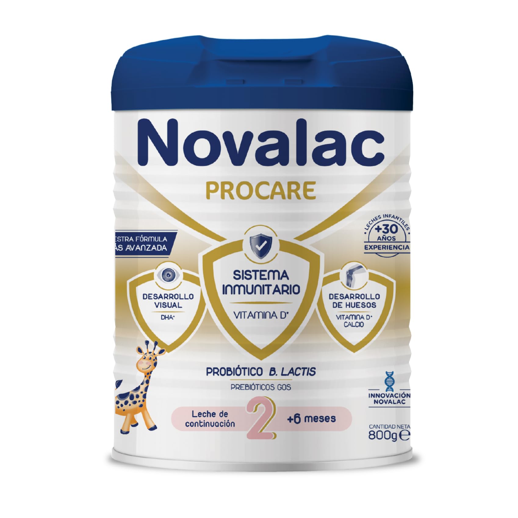 Novalac Premium Proactive 2 Leche ContinuacióN 6-12 Meses. Contribuye Desarrollo Normal Y Sistema Inmunitario Del Bebé. FóRmula Elaborada Con Pediatras Con Hierro, Dha, Vit A, C Y D - 800 G-image