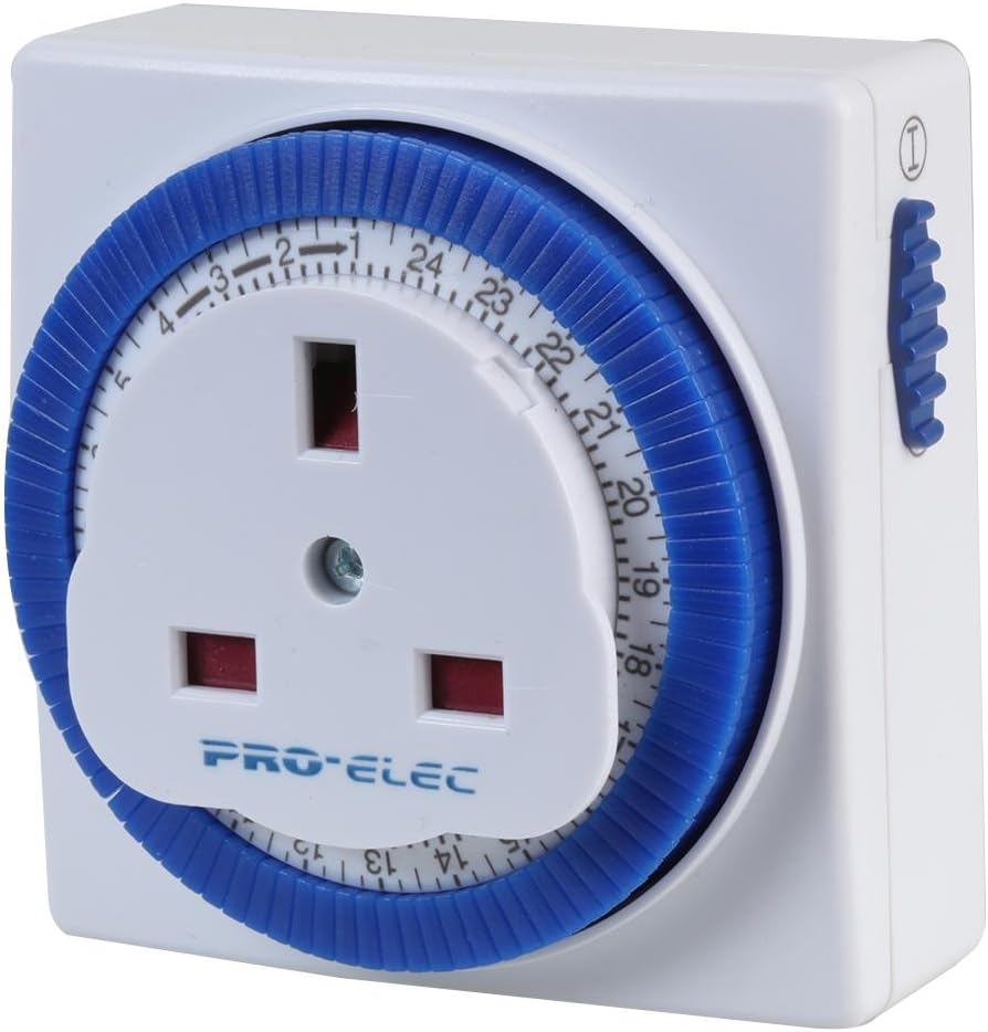 PRO ELEC PEL00407 Compact 24 Hour Mechanical Plug-in Timer : Amazon.co ...