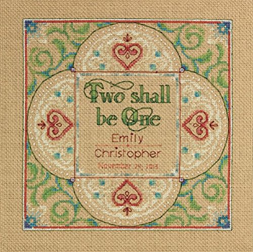 Dimensions Needlecrafts Counted Cross Stitch Kit, Two as One Wedding Record