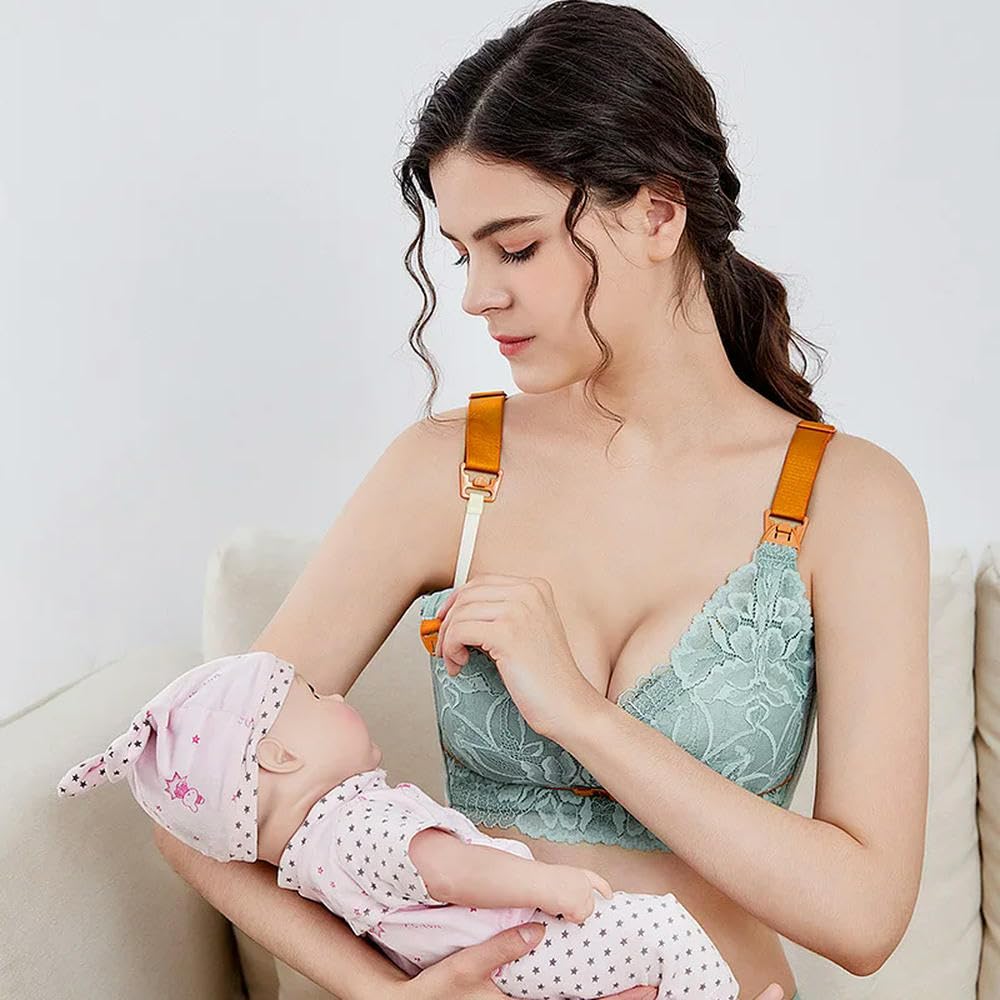 ZBDP - Brasier de lactancia recogido para evitar la flacidez posparto, ropa interior para mujeres embarazadas, brasier de lactancia materna