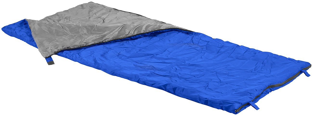 PEARL mini sacco a pelo: Set di 2 leggeri Sacchi a pelo da coperta, 200 g/m² di riempimento in fibra cava, 190 x 75 cm (sacco da trekking, estivo superleggero, campeggio)