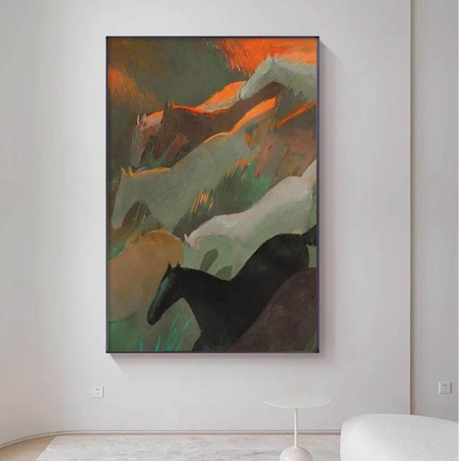 Peintures à l'huile sur toile animaux abstraits pour sublimer votre mur familial moderne