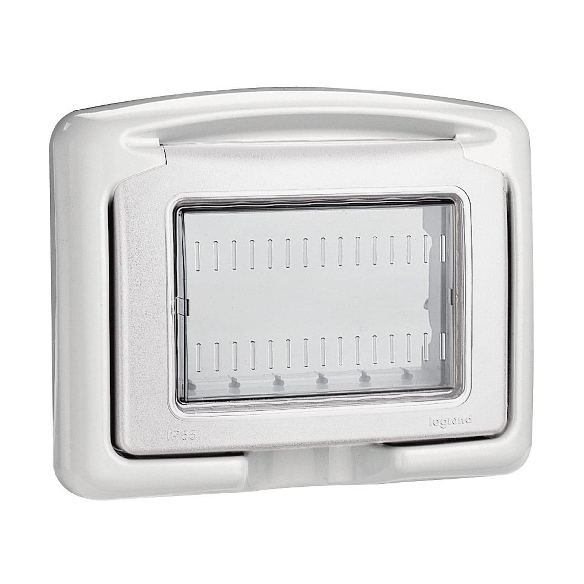 Copricerchio Legrand Celiane 068538 Per Presa Telefonica 8 Contatti, Finitura Titanio. Confezione Da 10 Pezzi, Materiale Plastico, IP20. - 6