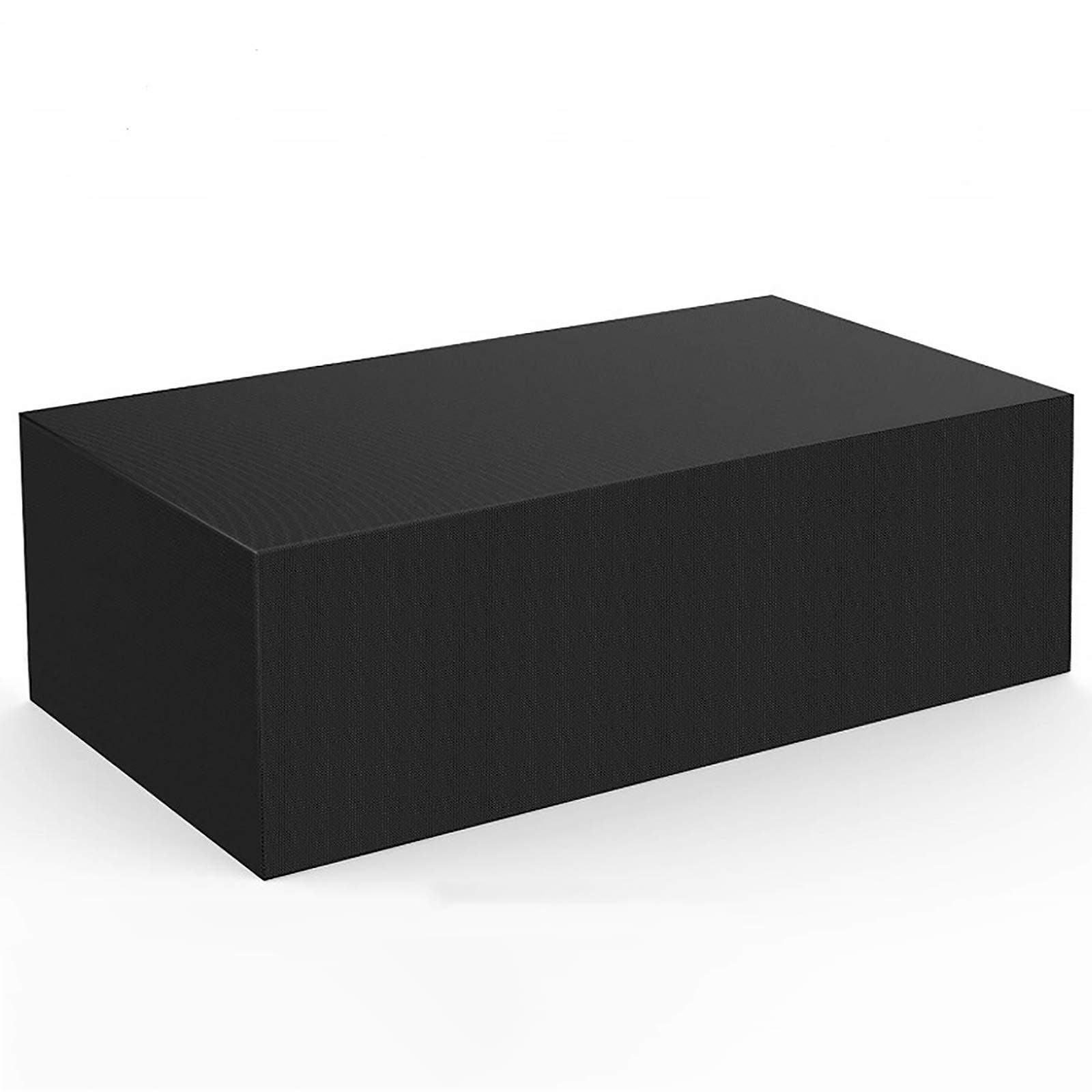 Housse imperméable pour meubles de jardin carrés de 200 x 160 x 80 cm, coupe-vent, anti-UV, protection pour meubles d'extérieur en noir, protège vos meubles de terrasse