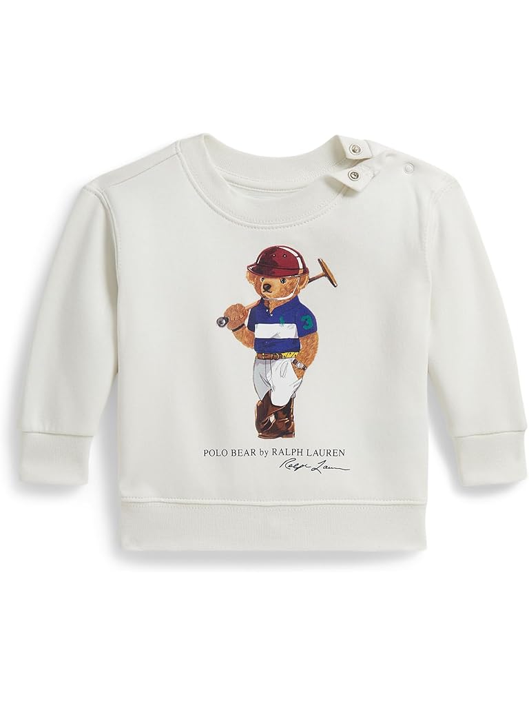 White Polo Ralph Lauren Polo Bear Fleece Sweatshirt (Infant)
