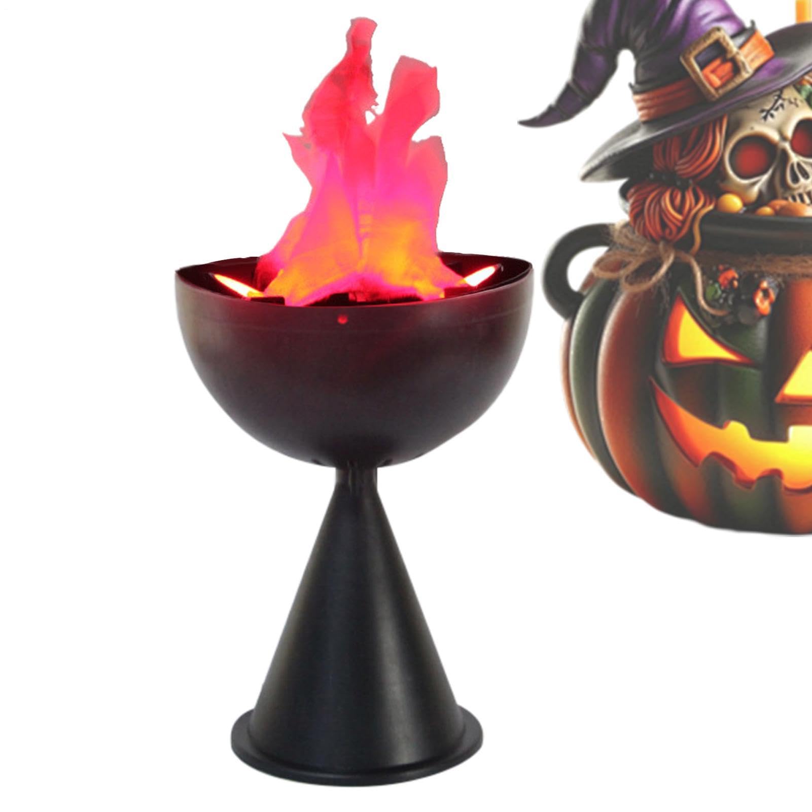 Luz Llama | Decoración de Parpadeante Artificial | Luces LED de Llama de Fogata de Halloween de Utilería | Para Interior, Exterior, Jardín, Patio, Balcón, Hogar, Bar, Casa Encantada, Dormitorio,