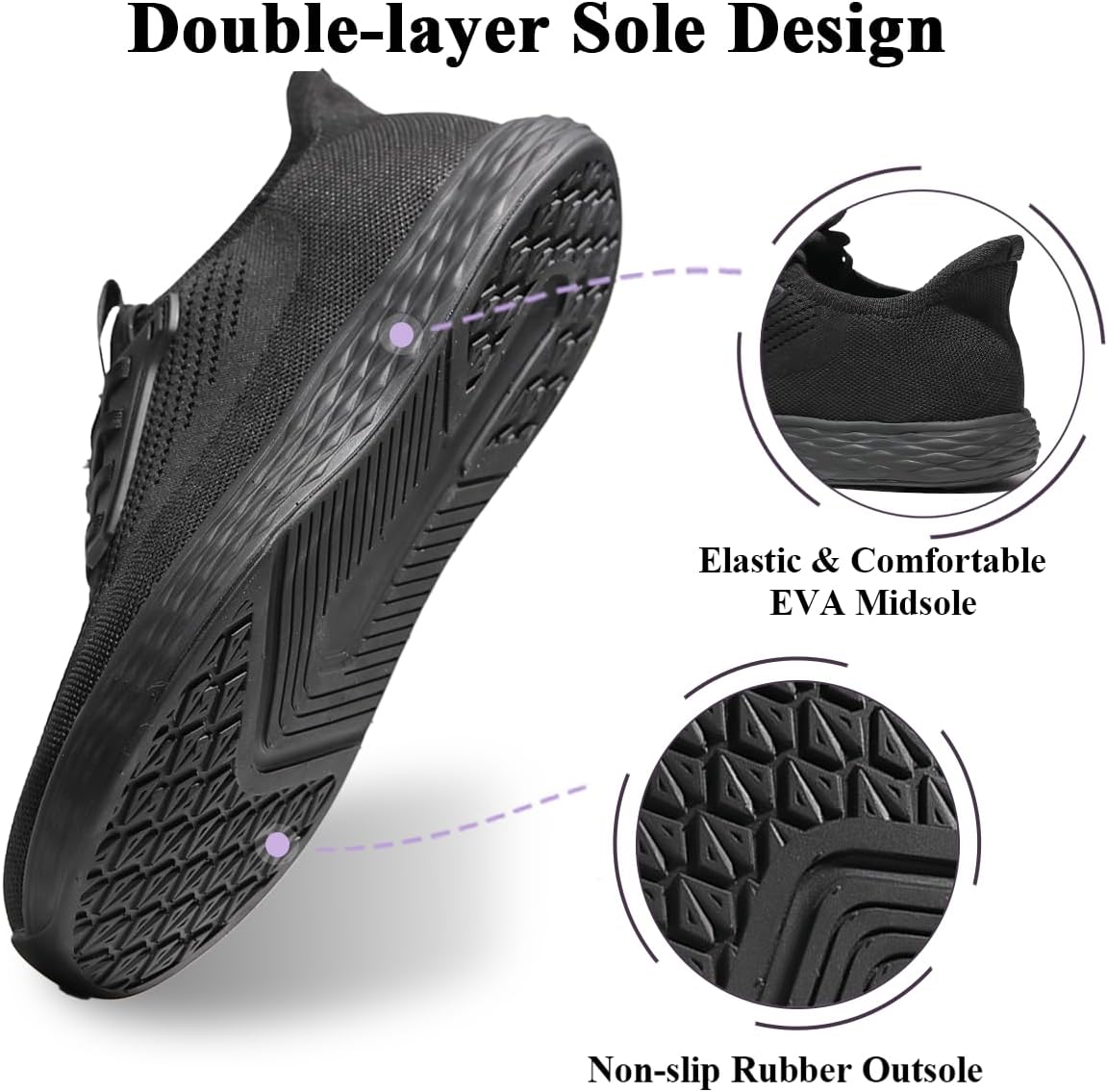 Zero Drop Extra Wide Toe Box Shoes for Men Lightweight Breathable Non-Slip Barefoot Sneakers for Gym Trail Casual - Image 6