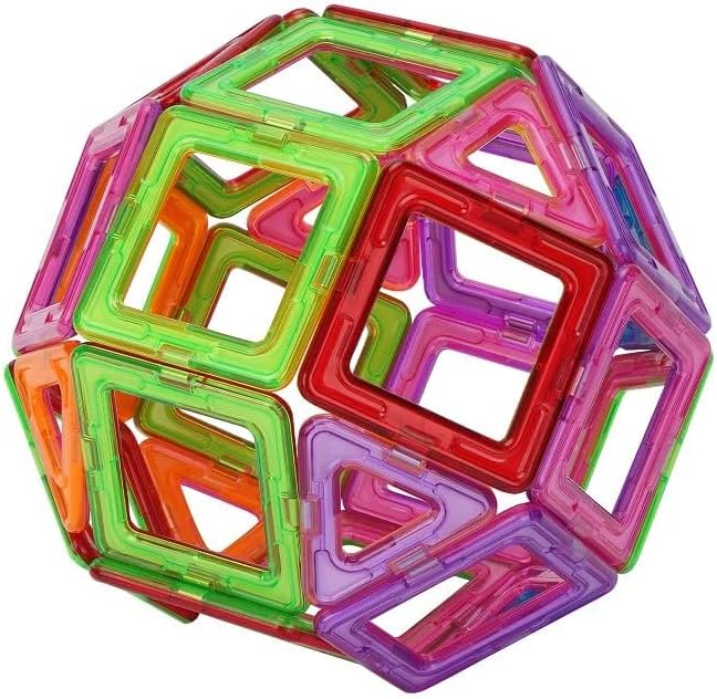 Magnetic Tiles Block for 3 4 5 6 7 8+ Year Old Boys Girls Upgrade Magnetic Blocks Building Set for Toddlers STEM Creativity/Educational (30Pcs) - Image 3