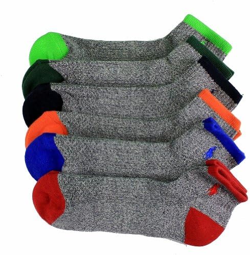 Polo 6 Pack Quarter Grey Sock