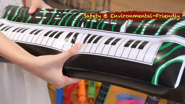 Ensemble dinstruments de musique gonflables avec pompe à ballons, j Ensemble dinstruments de musique gonflables avec pompe à ballons, j