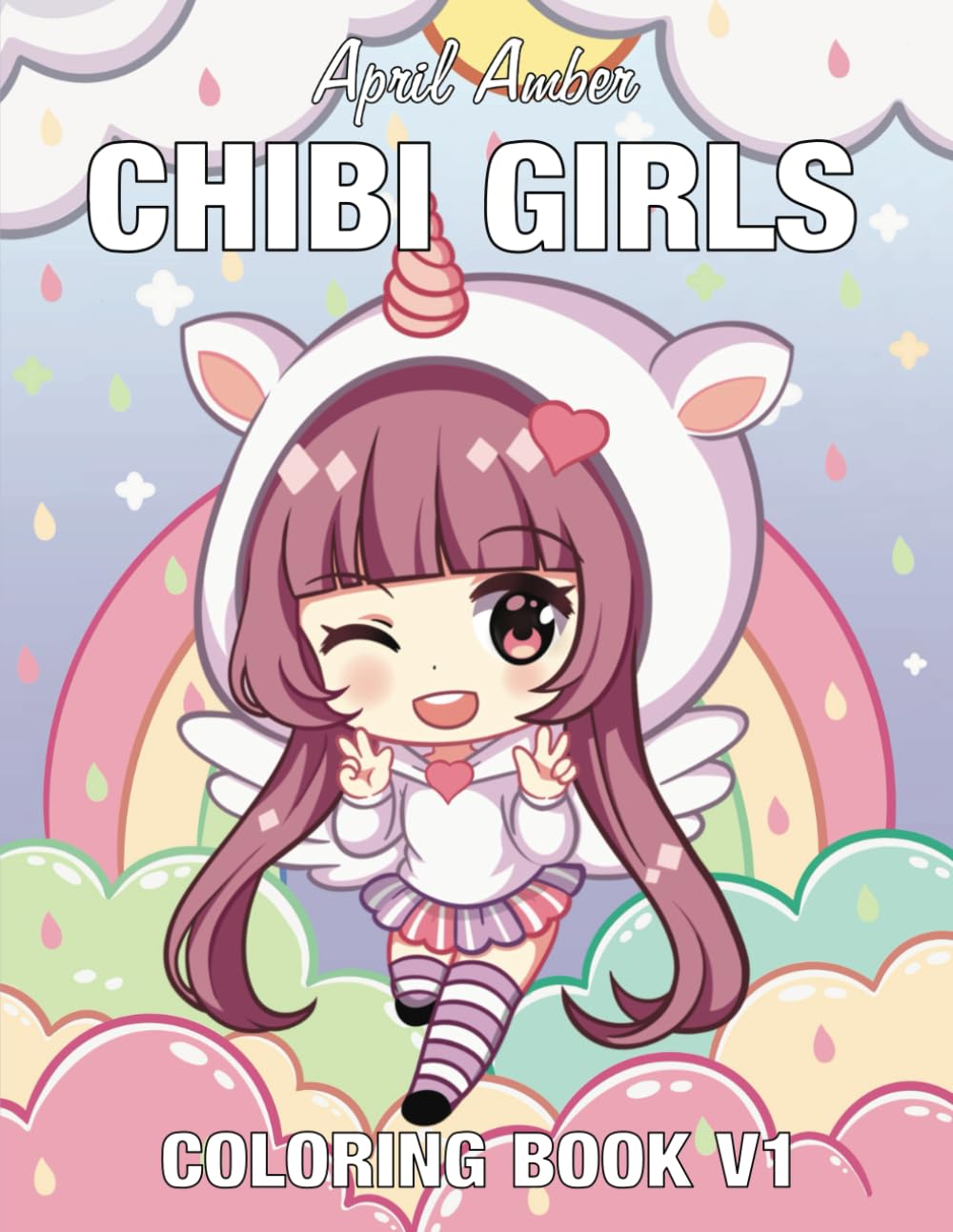 Amazon.com: Chibi Girls Coloring Book V1: 9781739776657: Amber, April ...