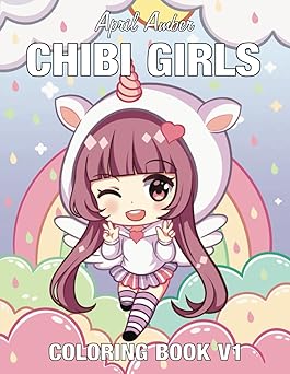 Amazon.com: Chibi Girls Coloring Book V1: 9781739776657: Amber, April ...