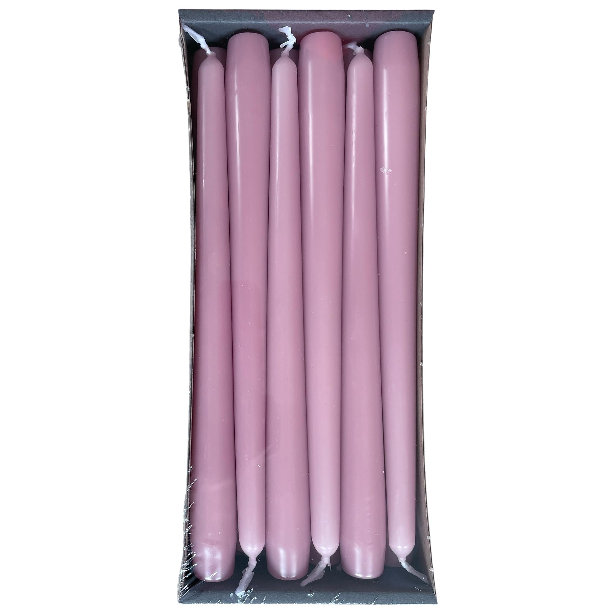 Nordring Pack of 12 Tapered Candles 2.3 cm x 25 cm High Lilac